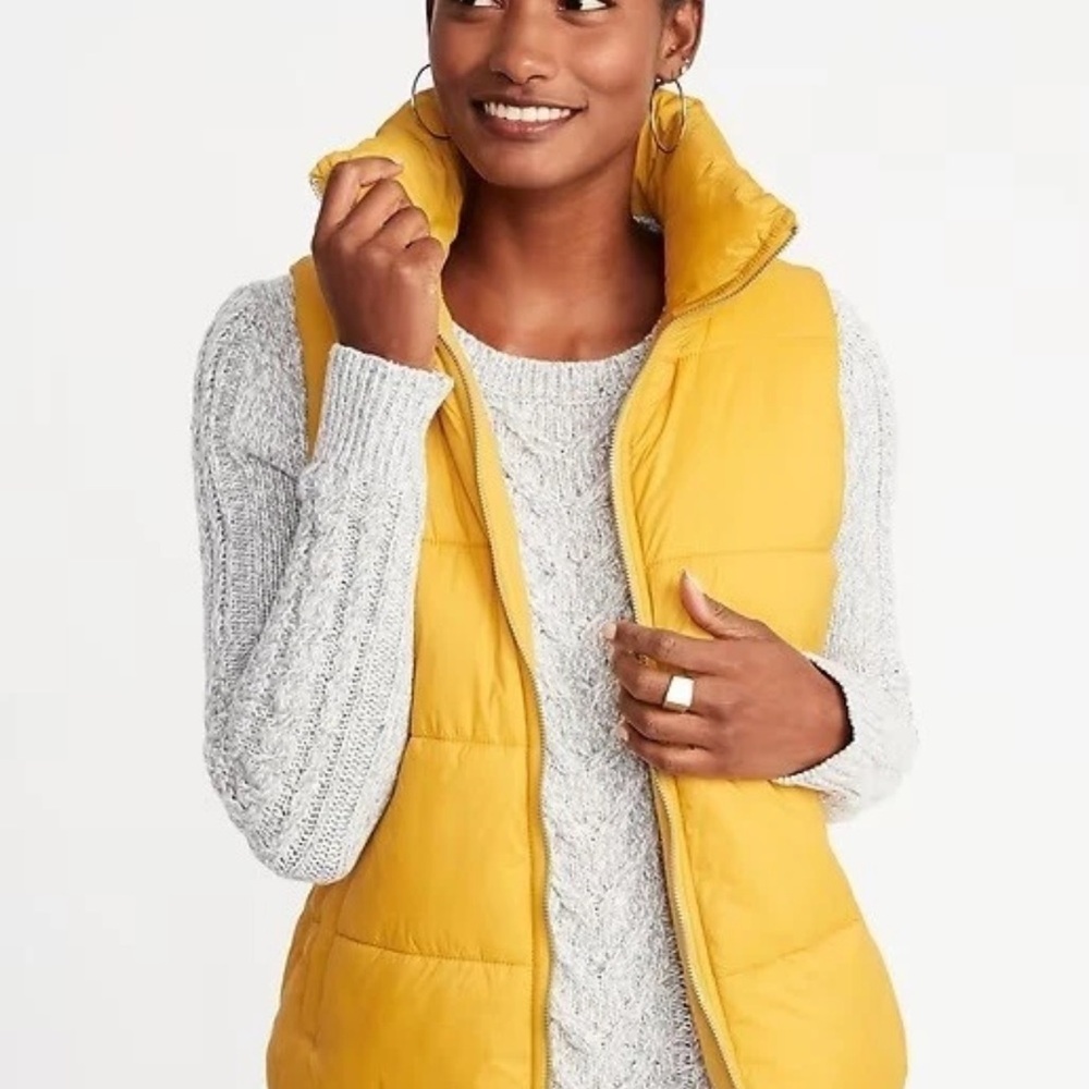 Old Navy Mustard Yellow Fleece Jacket